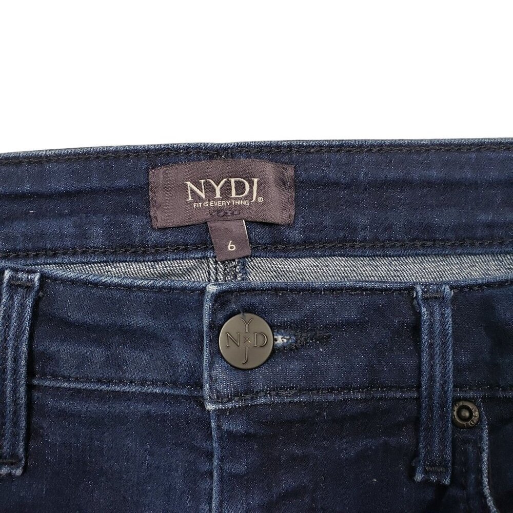 NYDJ‎ Ami Skinny Jeans Womens 6 Mid Rise Lift Tuck Dark Wash - Picture 4 of 7